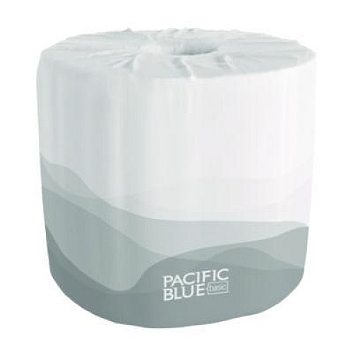 Georgia Pacific Professional Pacific Blue Basic Bathroom Tissue, Septic Safe, 2-Ply, White, 550 Sheets/Roll, 80 Rolls/Carton (1988001)