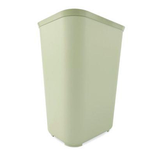 Rubbermaid Commercial Fiberglass Wastebasket, 10 gal, Fiberglass, Beige (254400BG)