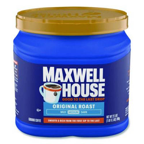 Maxwell House Coffee, Original, 27.5 oz Canister, 6/Carton (09422CT)