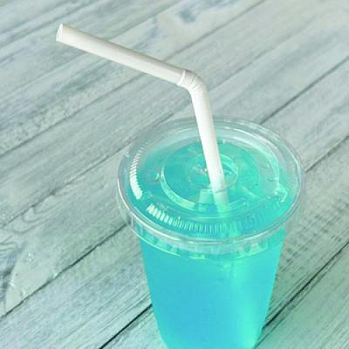 Boardwalk Flexible Wrapped Straws, 7.75", Plastic, White, 500/Pack, 20 Packs/Carton (FSTW775W25)
