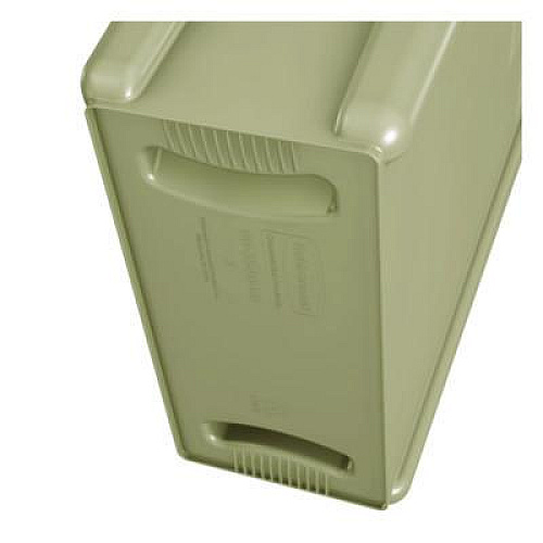 Rubbermaid Commercial Slim Jim with Venting Channels, 23 gal, Plastic, Beige (354060BG)
