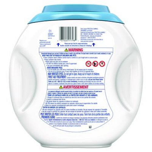 Tide Pods, Unscented, 81 Pods/Tub (91798EA)