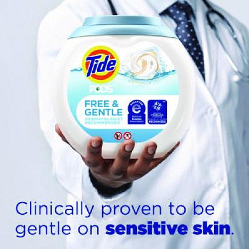 Tide Pods, Unscented, 81 Pods/Tub (91798EA)