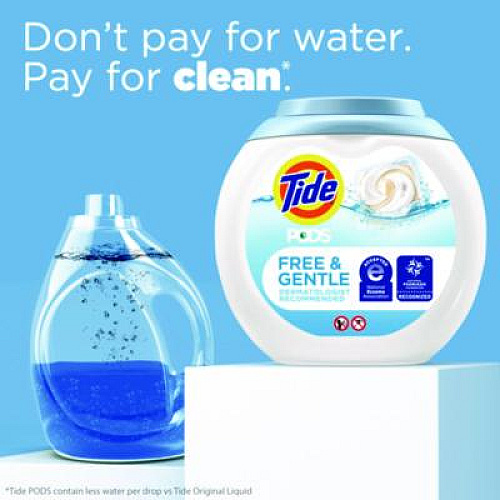 Tide Pods, Unscented, 81 Pods/Tub (91798EA)