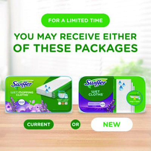 Swiffer Sweeper TRAP + LOCK Wet Mop Cloth, 8 x 10, White, Lavender Scent, 38/Pack (00743)