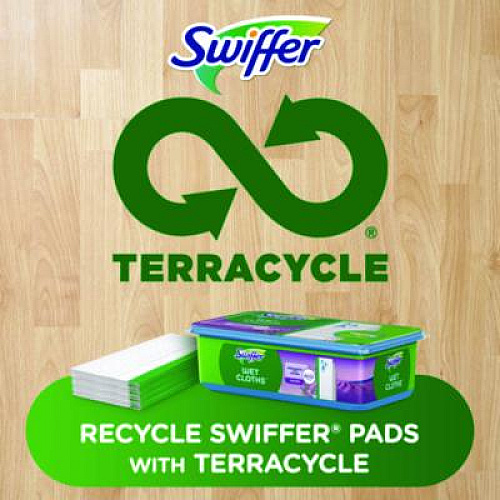 Swiffer Sweeper TRAP + LOCK Wet Mop Cloth, 8 x 10, White, Lavender Scent, 38/Pack (00743)