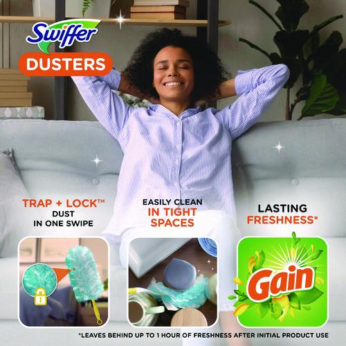 Dusters Refill, Dust Lock Fiber, Gain Original Scent, Blue, 18/Pack (99058)