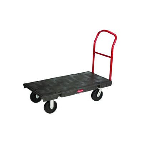 Rubbermaid Commercial Platform Truck, 2,000 lb Capacity, 24 x 48 x 7, Black (4441BLA)