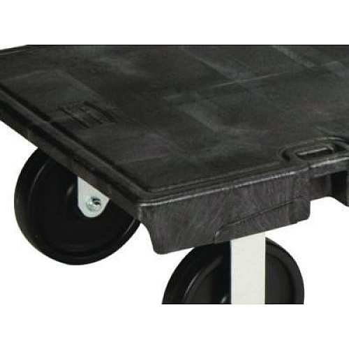Rubbermaid Commercial Platform Truck with 8" Polyolefin Casters, 2,000 lb Capacity, 30 x 60 x 7, Black (4471BLA)