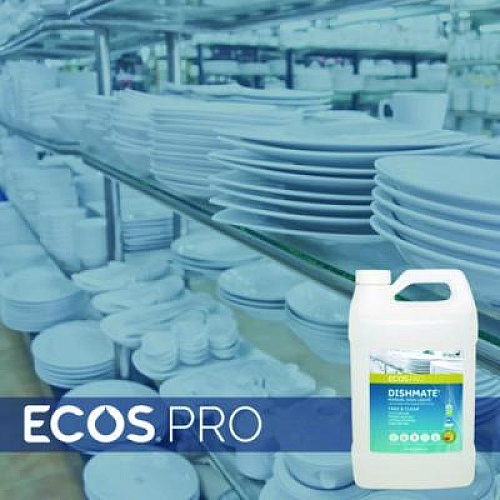 ECOS PRO Dishmate Manual Dish Liquid, Free and Clear, 1 gal Jug, 4/Carton (PL972104CT)