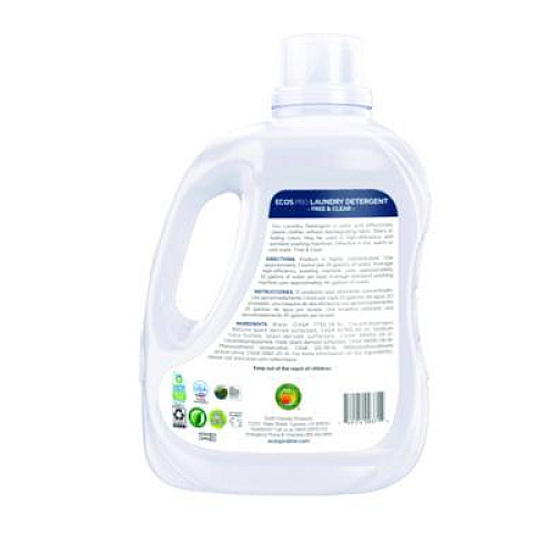 ECOS PRO Laundry Detergent Liquid, Free and Clear, 170 oz Jug, 2/Carton (PL937102CT)