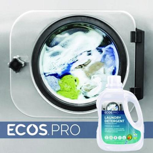 ECOS PRO Laundry Detergent Liquid, Free and Clear, 170 oz Jug, 2/Carton (PL937102CT)