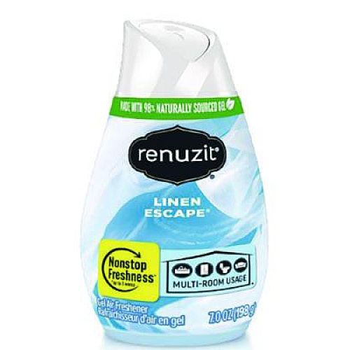 Renuzit Adjustables Air Fresheners, Linen Escape, 7 oz Cone, 12/Carton (63111CT)