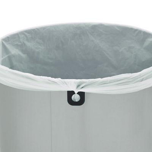 Rubbermaid Commercial Refine Series Waste Receptacle, 16 gal, Plastic/Stainless Steel (2147583)