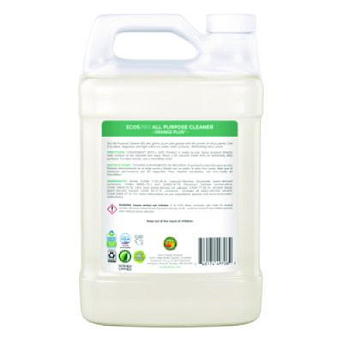 ECOS PRO Orange Plus All-Purpose Cleaner and Degreaser, Citrus Scent, 1 gal Bottle, 4/Carton (PL970604CT)