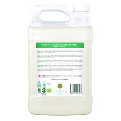 ECOS PRO Parsley Plus All-Purpose Kitchen and Bathroom Cleaner, Herbal Scent, 1 gal Bottle, 4/Carton (PL974604CT)