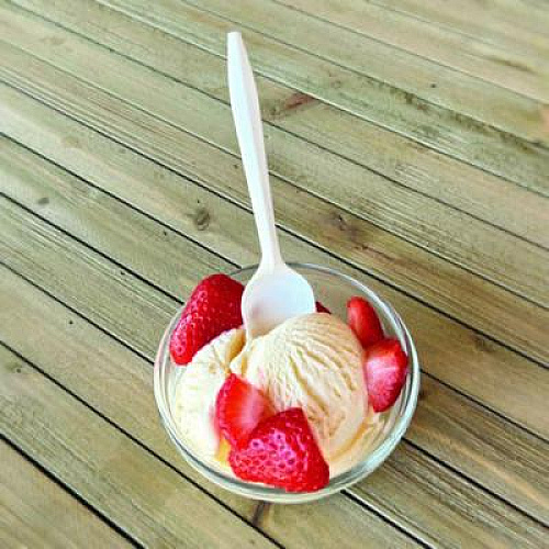 Boardwalk Mediumweight Polypropylene Cutlery, Spoon, 5.31", Plastic, White, 1,000/Carton (SPOONPPMW)