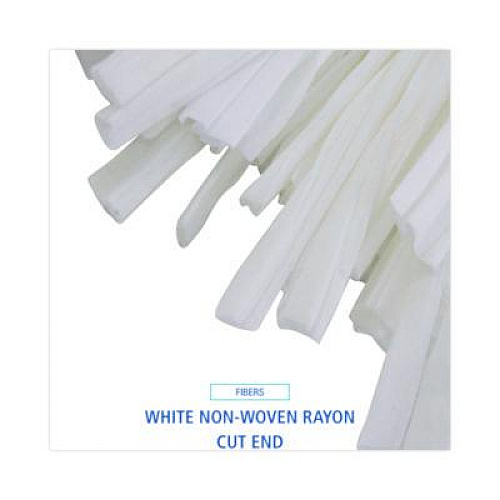 Boardwalk Cut-End Wet Mop Head, Rayon/Polyester, Non-Woven, White, 20oz (BW1020)
