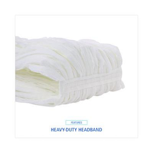 Boardwalk Cut-End Wet Mop Head, Rayon/Polyester, Non-Woven, White, 20oz (BW1020)