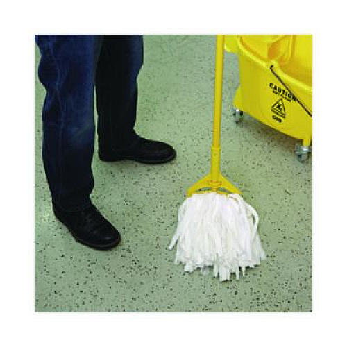 Boardwalk Cut-End Wet Mop Head, Rayon/Polyester, Non-Woven, White, 20oz (BW1020)