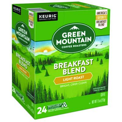 Green Mountain Coffee Breakfast Blend Coffee K-Cup Pods, 96/Carton (6520CT)