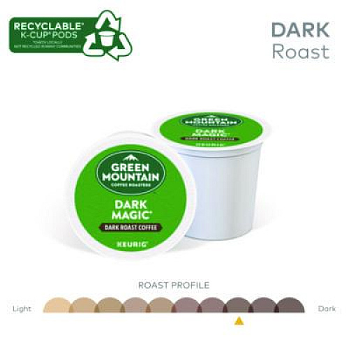 Green Mountain Coffee Dark Magic Extra Bold Coffee K-Cup Pods, 24/Box (4061)