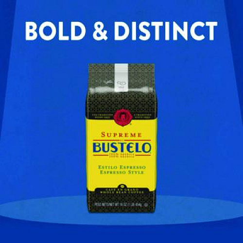 Folgers Cafe Bustelo Whole Bean Coffee, Espresso, 32 oz Bag (21892)