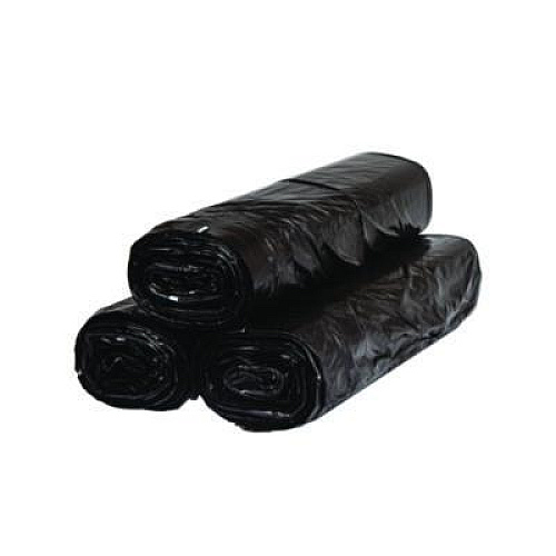 Trinity Plastics Low-Density Can Liners, 33 gal, 1.25 mil, 33" x 39", Black, Flat Pack, 250/Carton (ML3339)