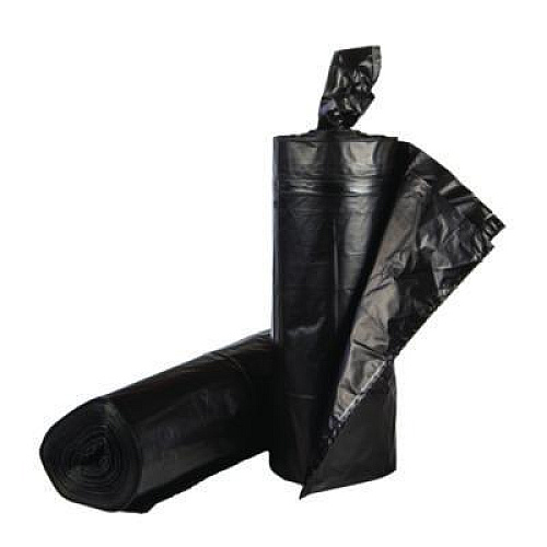 Trinity Plastics Low-Density Can Liners, 33 gal, 1.25 mil, 33" x 39", Black, Flat Pack, 250/Carton (ML3339)