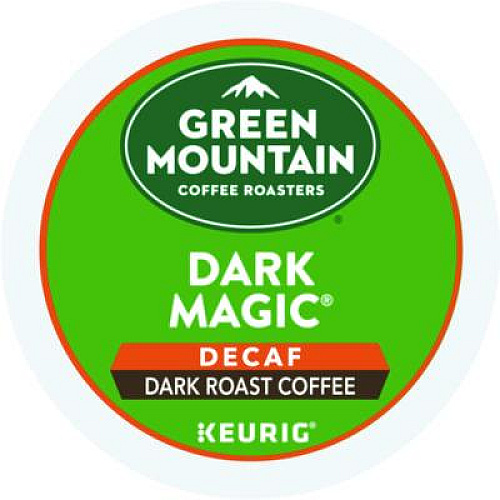 Green Mountain Coffee Dark Magic Decaf Extra Bold Coffee K-Cups, 24/Box (4067)