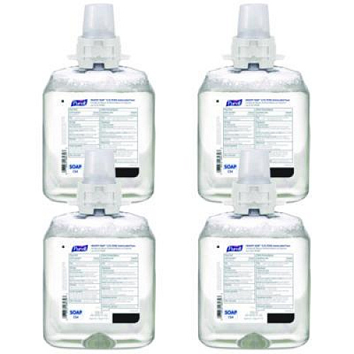 PURELL Healthcare HEALTHY SOAP 0.5% PCMX Antimicrobial Foam Refill, For CS4 Dispensers, Fragrance-Free, 1,250 mL, 4/Carton (517804CT)