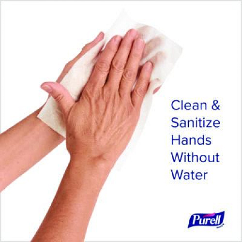PURELL Sanitizing Hand Wipes, Individually Wrapped, 1-Ply, 4.5 x 6.5, Lemon, White, 1,800/Carton (902006ECCT)