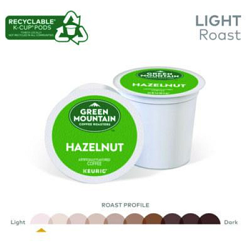 Green Mountain Coffee Hazelnut Coffee K-Cups, 96/Carton (6792CT)
