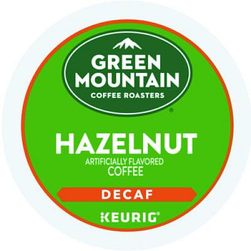 Green Mountain Coffee Hazelnut Decaf Coffee K-Cups, 24/Box (7792)