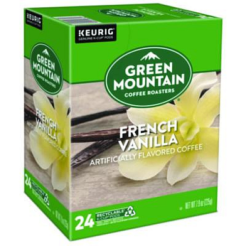 Green Mountain Coffee French Vanilla Coffee K-Cup Pods, 24/Box (6732)