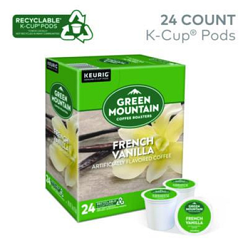 Green Mountain Coffee French Vanilla Coffee K-Cup Pods, 96/Carton (6732CT)