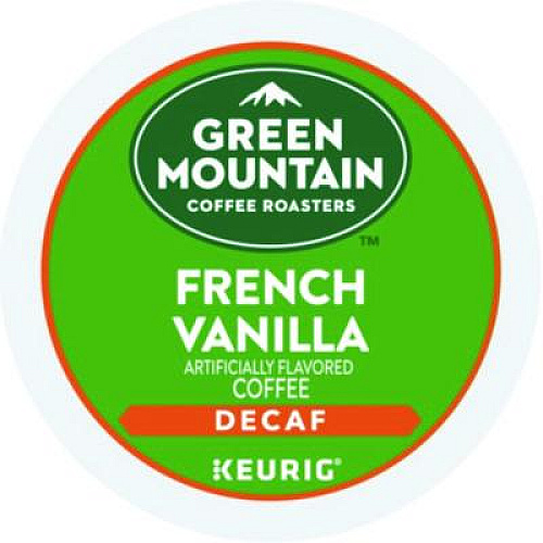 Green Mountain Coffee French Vanilla Decaf Coffee K-Cups, 96/Carton (7732CT)