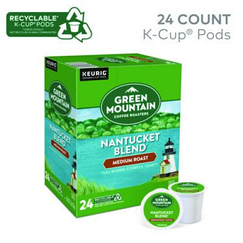 Green Mountain Coffee Nantucket Blend Coffee K-Cups, 24/Box (6663)