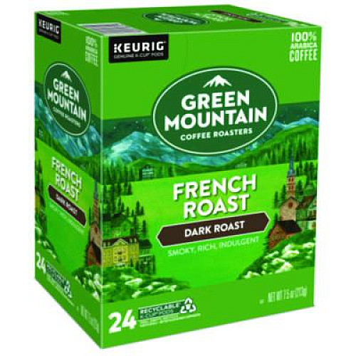 Green Mountain Coffee French Roast Coffee K-Cups, 96/Carton (6694CT)
