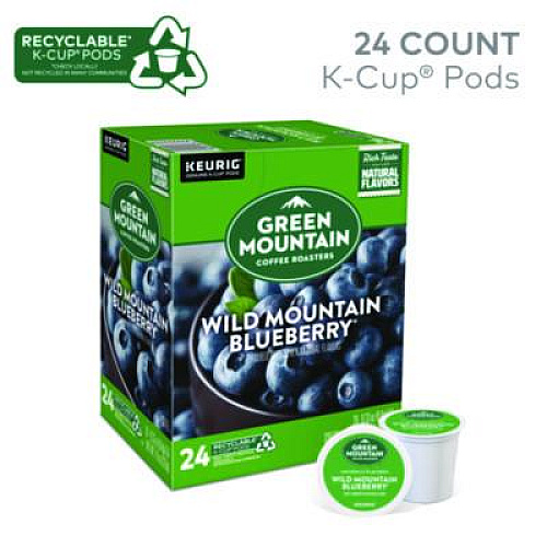 Green Mountain Coffee Fair Trade Wild Mountain Blueberry Coffee K-Cups, 96/Carton (6783CT)