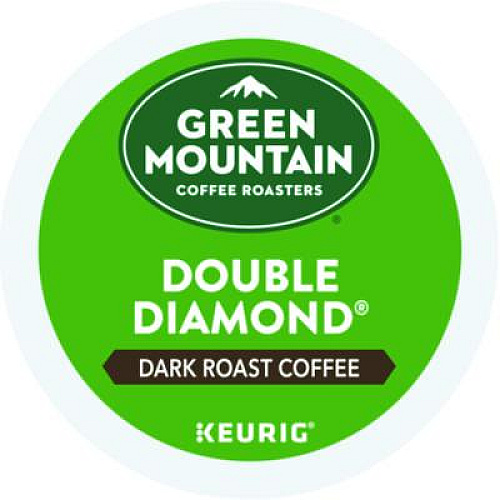 Green Mountain Coffee Double Black Diamond Extra Bold Coffee K-Cups, 24/Box (4066)