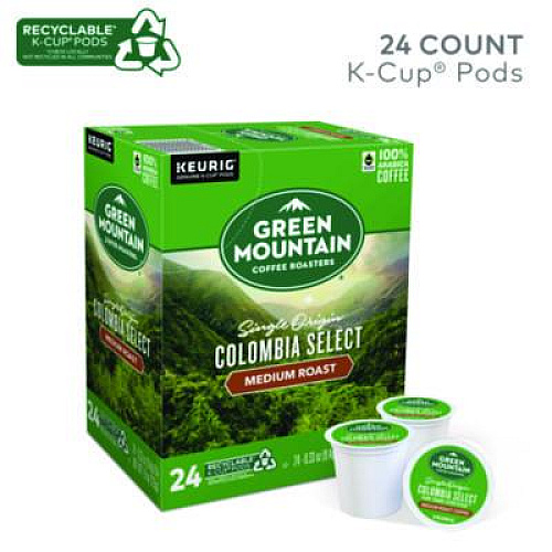 Green Mountain Coffee Colombian Fair Trade Select Coffee K-Cups, 24/Box (6003)