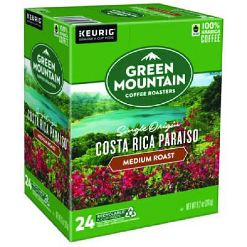 Green Mountain Coffee K-Cup Pods Costa Rica Paraiso, 24/Box (8087)