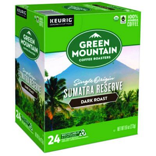 Green Mountain Coffee Fair Trade Organic Sumatran Extra Bold Coffee K-Cups, 24/Box (4060)