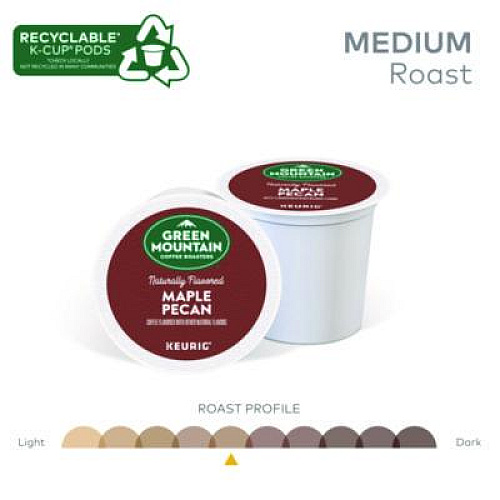 Green Mountain Coffee K-Cup Pods, Maple Pecan, 24/Box (7674)
