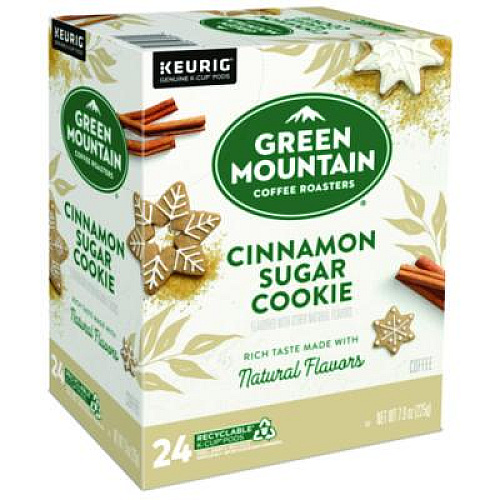 Green Mountain Coffee Cinnamon Sugar Cookie Coffee K-Cups, 24/Box (5814)