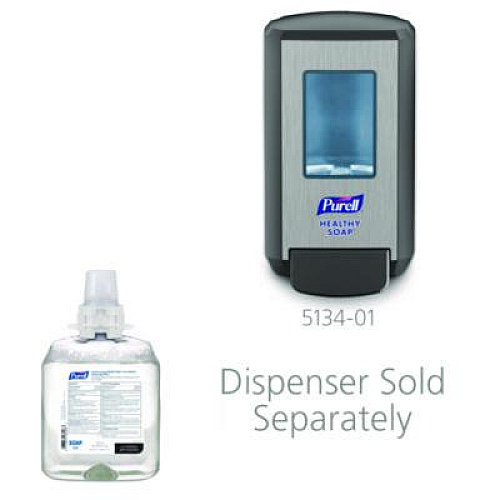 PURELL Food Processing HEALTHY SOAP 0.5% PCMX Antimicrobial E2 Foam Handwash, For CS4 Dispensers, Fragrance-Free, 1,250 mL, 4/Carton (513204)