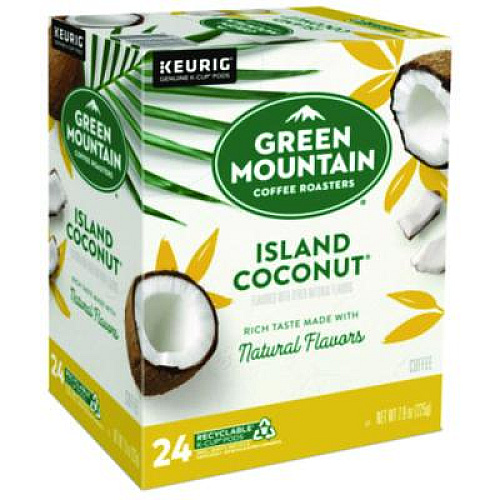 Green Mountain Coffee Island Coconut Coffee K-Cup Pods, 96/Carton (6720CT)