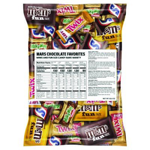 MARS Minis Mix Variety Pack, 62.6 oz Bag (22000016)