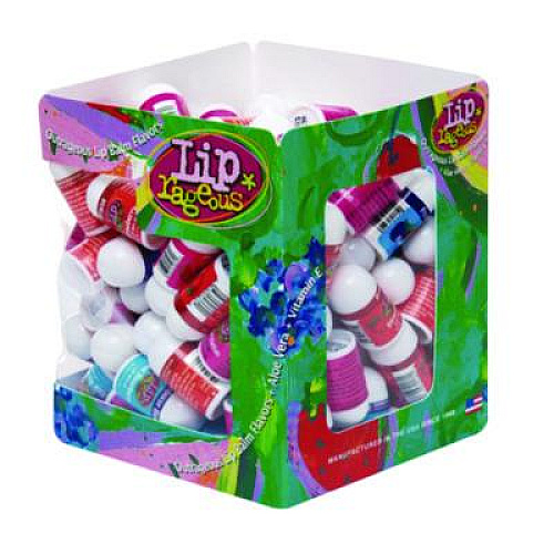 Lip Rageous Lip Balm with Aloe Vera and Vitamin E, Assorted Flavors, 0.1 oz Tube, 100/Box (940FB)